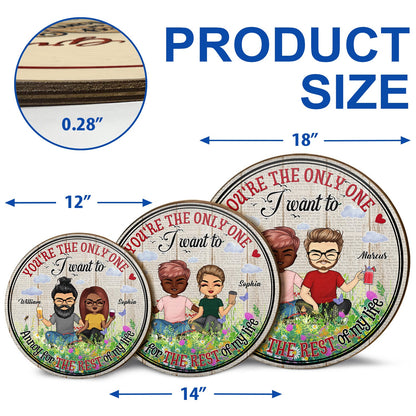 Annoy For The Rest Of My Life - Gift For Couple - Personalized Custom Wood Circle Sign