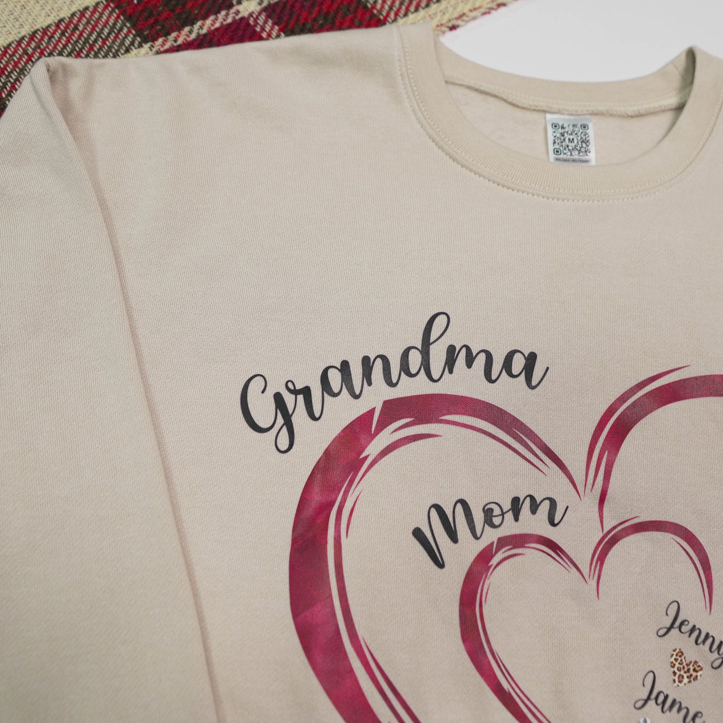 Personalized Heart Mom Grandma And Kids Shirt, Custom Name Mother's Day Shirt, Gift For Birthday Mother's Day, Gift for Mom Grandma Mimi Nana Gigi Gaga