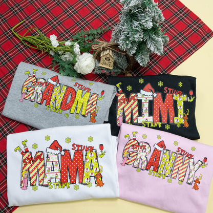 Personalized Nickname Grandma, Mom And Kids Names Christmas 2024