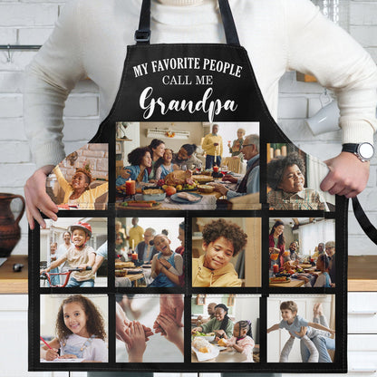 Custom Photo My Favorite People Call Me - Gift For Mother, Grandma - Personalized Apron