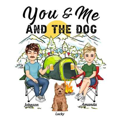 You And Me And The Dogs - Gift For Camping Lovers - Personalized Camping Decal, Decor Decal