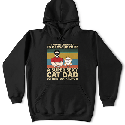 A Super Sexy Cat Dad - Personalized T Shirt