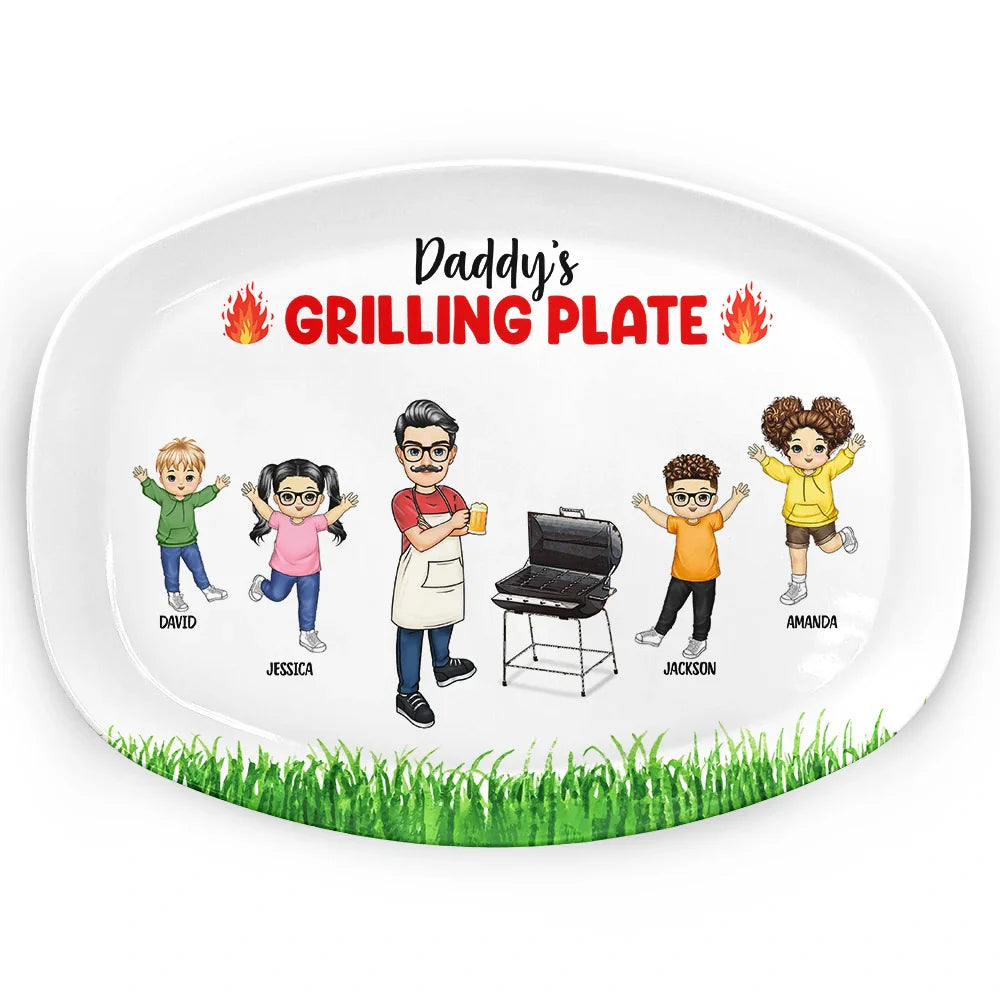 Grilling Plate Awesome BBQ - Personalized Plate