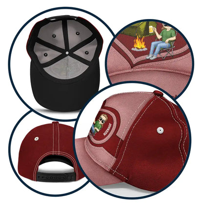 Camping Girl With Heart - Personalized Classic Cap