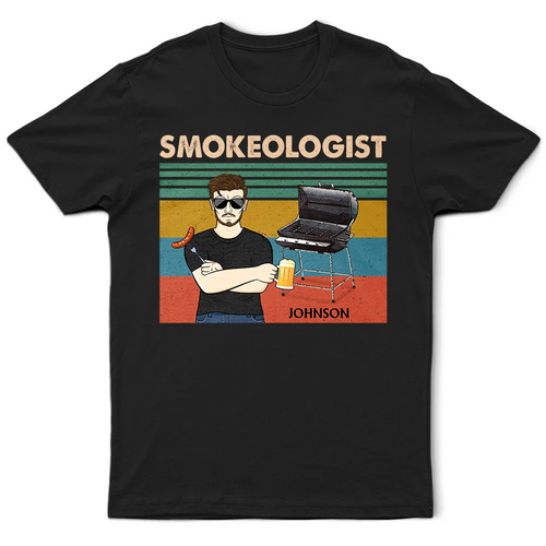 Smokeologist BBQ Grilling - Personalized T Shirt