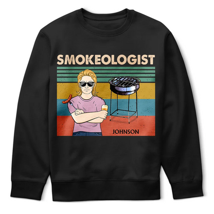 Smokeologist BBQ Grilling - Personalized T Shirt
