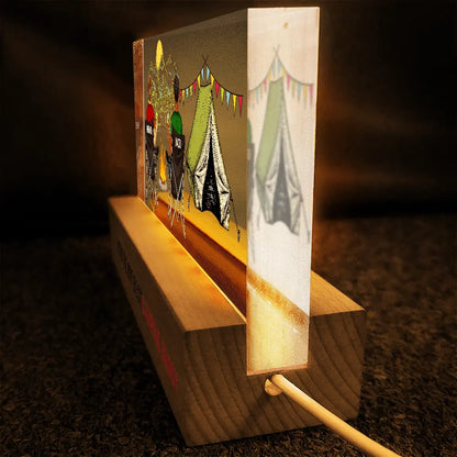 You're My Best Camping Buddy - Personalized Rectangle LED Light