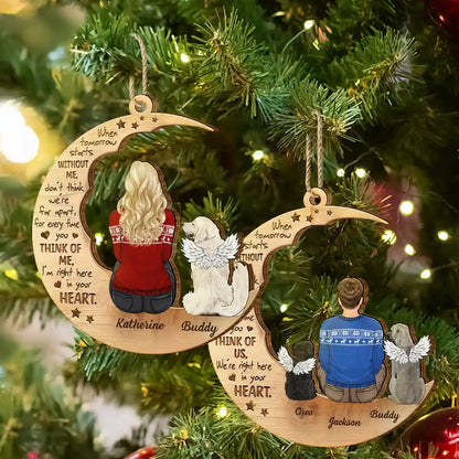 Christmas Pet Memorial When Tomorrow Starts Without Me - Personalized Wooden Cutout Ornament