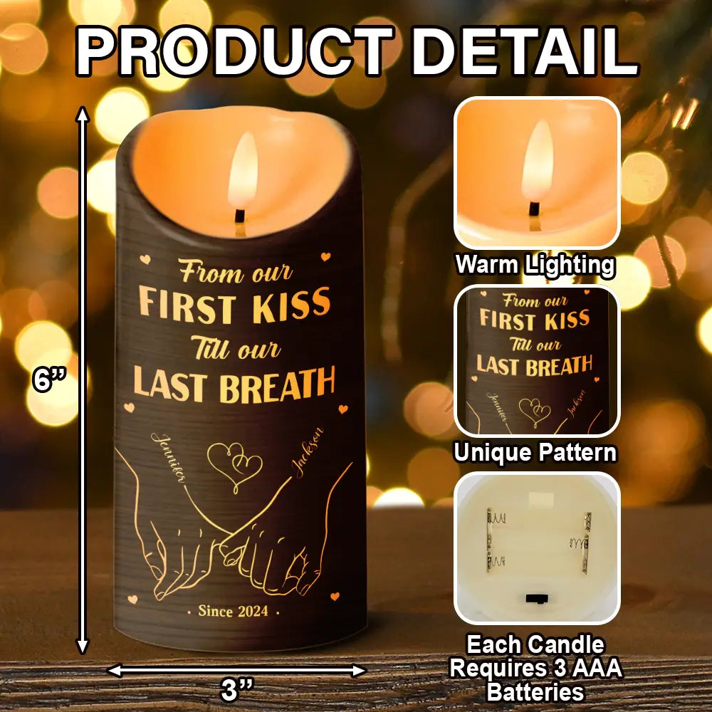 I Met You I Like You Couples - Personalized Flameless LED Candle