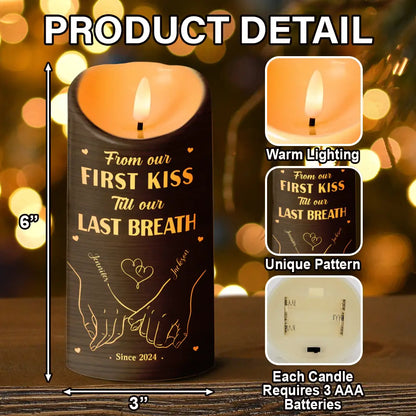 I Met You I Like You Couples - Personalized Flameless LED Candle