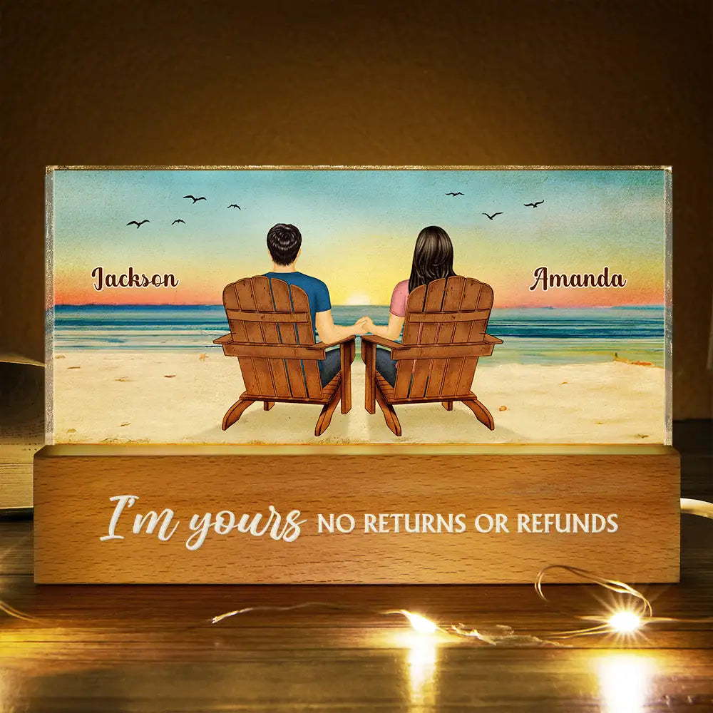 You And Me We Got This Beach View - Personalized Rectangle LED Light