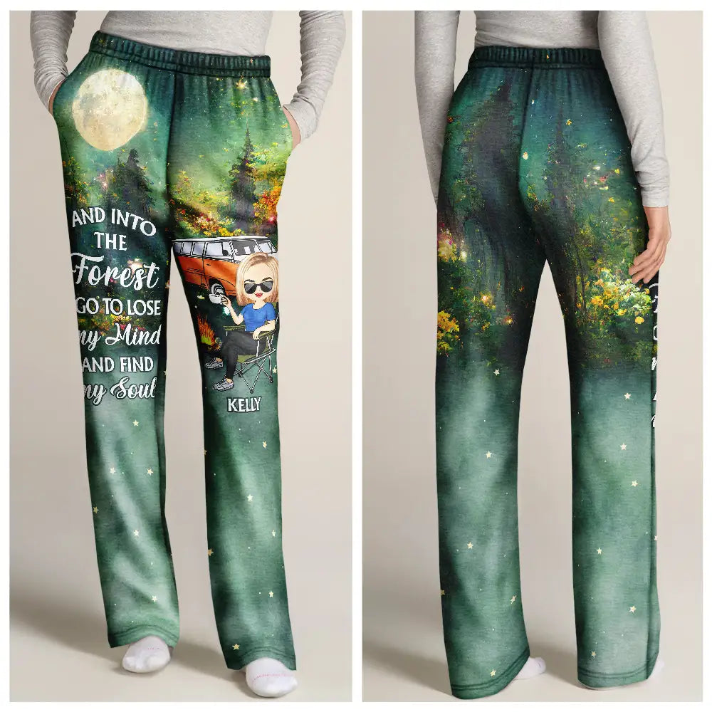 Super Sexy Camping Lady - Personalized Pajama Pants