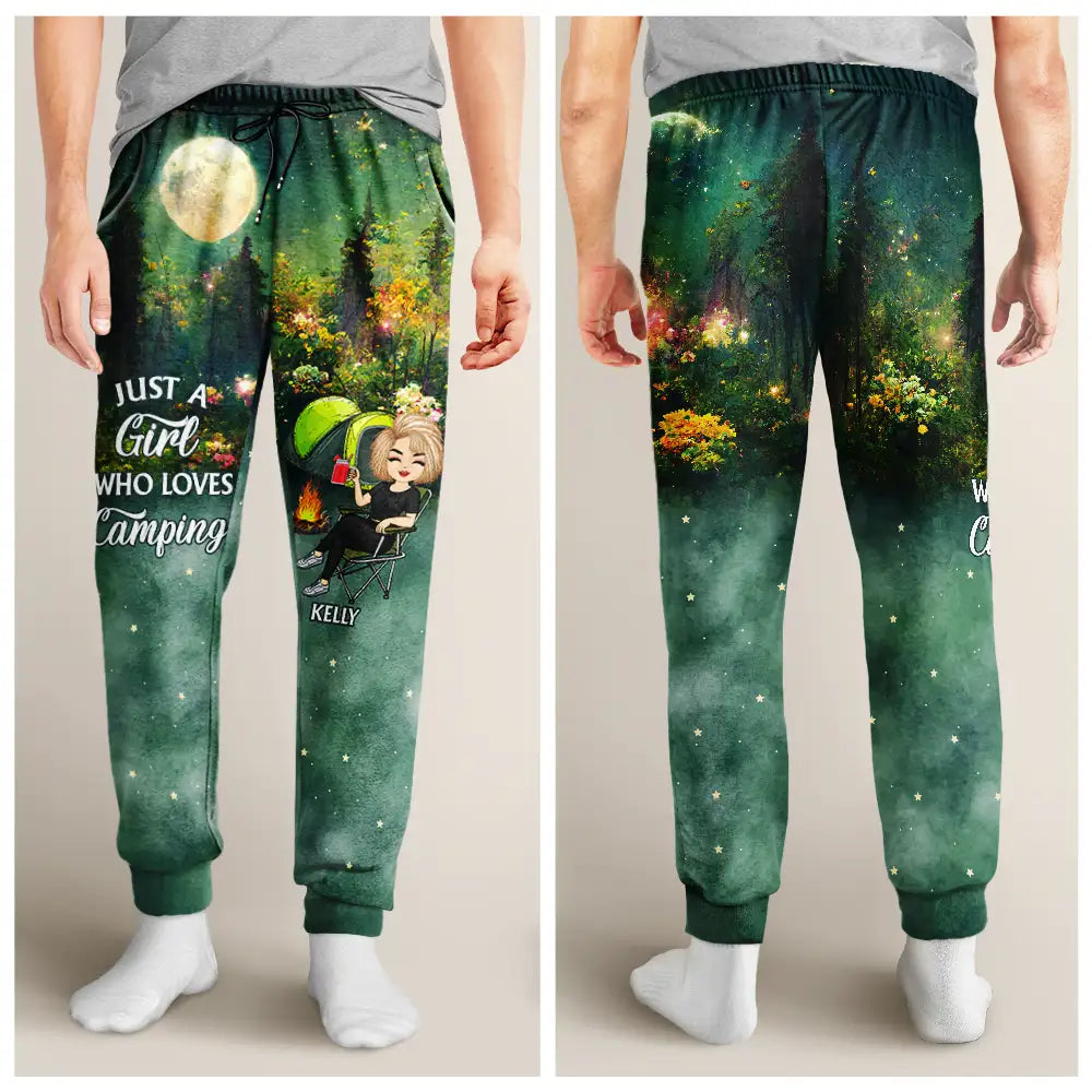 Super Sexy Camping Lady - Personalized Pajama Pants