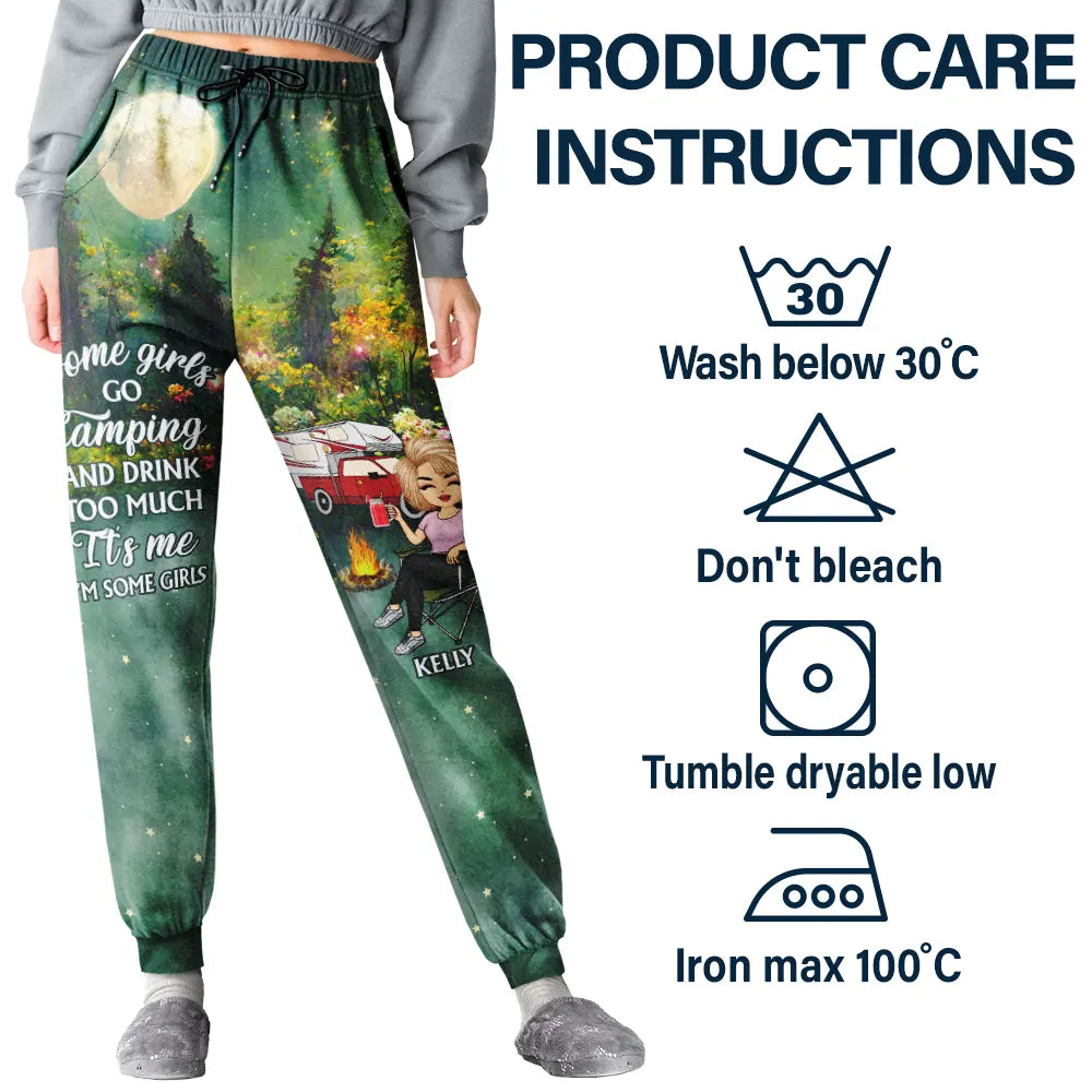 Super Sexy Camping Lady - Personalized Pajama Pants
