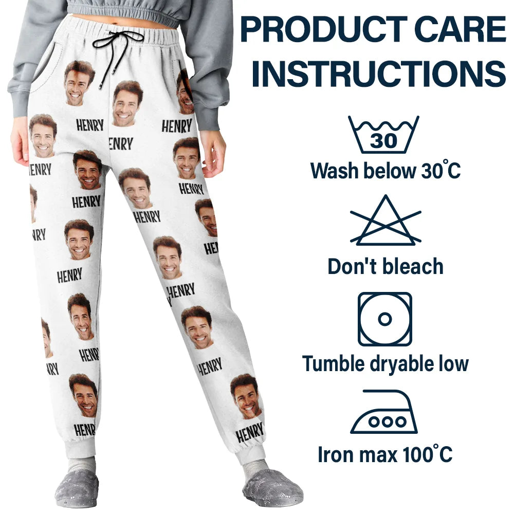 Custom Photo I Love My Wife Boyfriend - Personalized Sweatpants