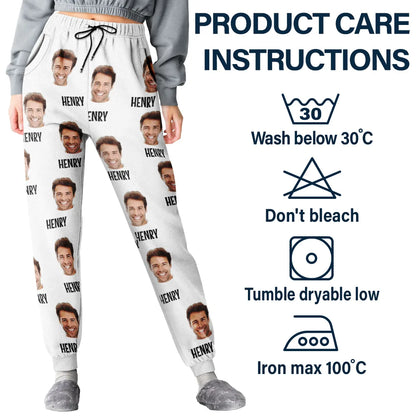 Custom Photo I Love My Wife Boyfriend - Personalized Sweatpants