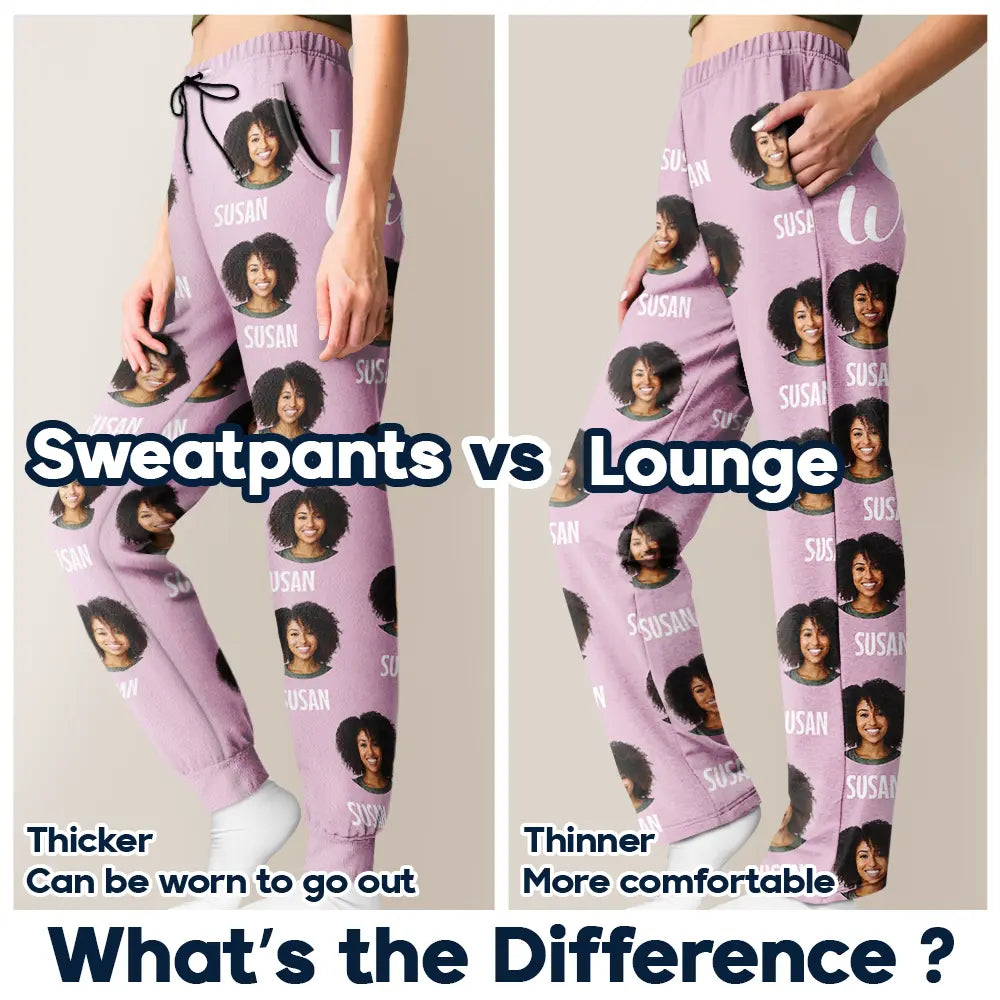 Custom Photo I Love My Wife Boyfriend - Personalized Sweatpants