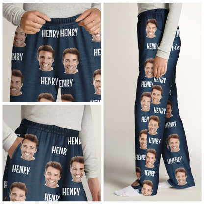 Custom Photo I Love My Wife Boyfriend - Personalized Sweatpants