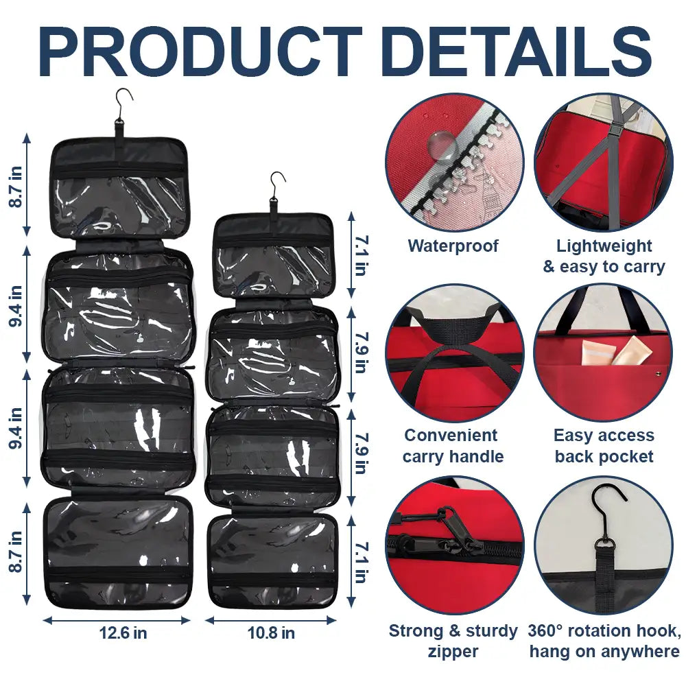 All My Airplane Travel Crap - Personalized Toiletry Bag