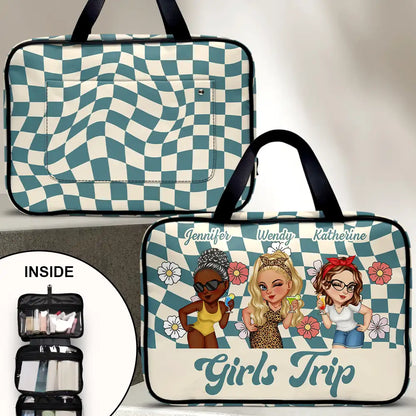 Gift For Bestie,Travel,Funny,Best friends' Hobby - Girls Trip Survival Kit - Personalized Toiletry Bag