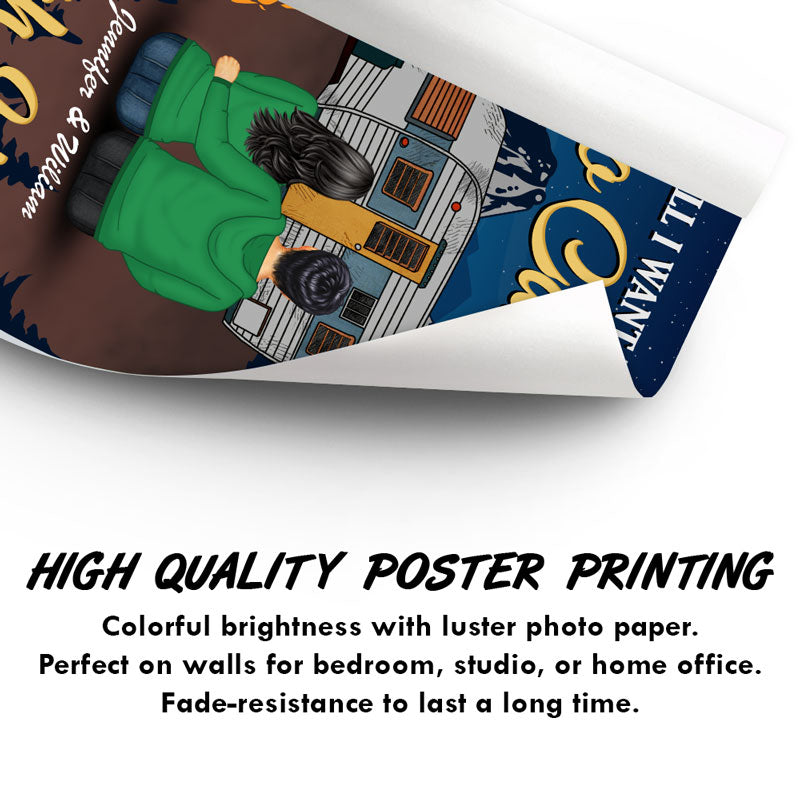 Go Camping With You - Gift For Couple - Personalized Custom Poster