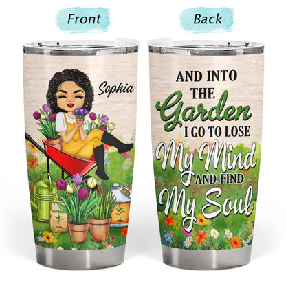 Chibi Girl Into The Garden Find My Soul - Personalized Custom Tumbler