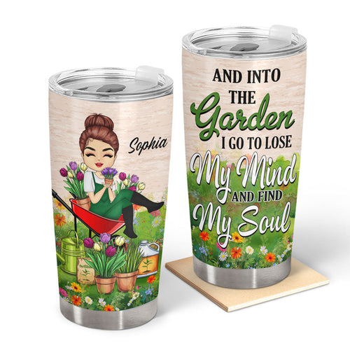 Chibi Girl Into The Garden Find My Soul - Personalized Custom Tumbler