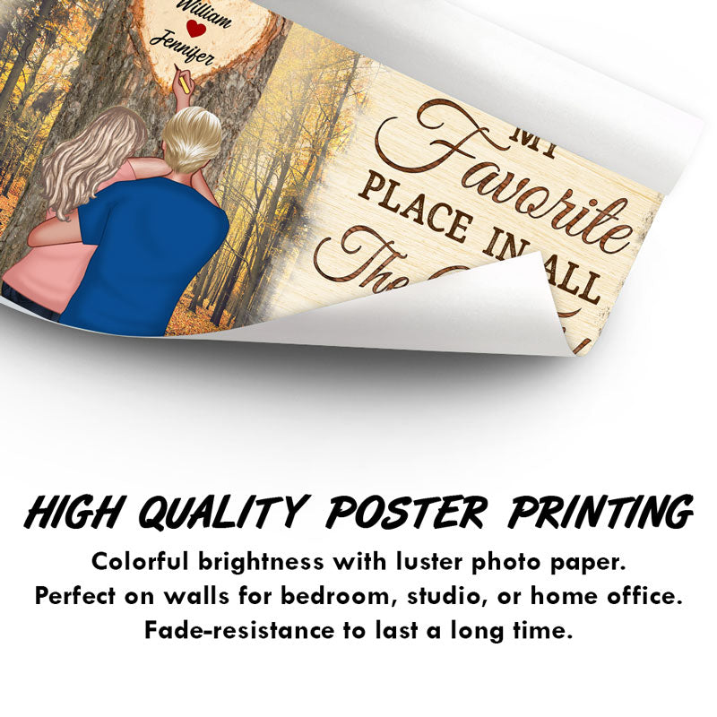 All The World Is Next To You - Couple Gift - Personalized Custom Poster