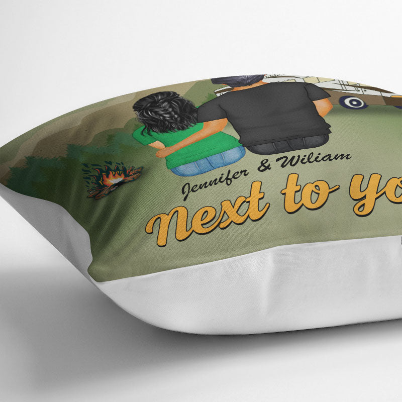 My Favorite Place In All The World Is Next To You - Gift For Couple - Gift For Couple - Personalized Custom Pillow
