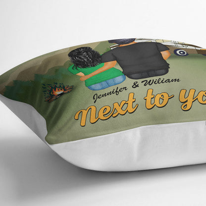 My Favorite Place In All The World Is Next To You - Gift For Couple - Gift For Couple - Personalized Custom Pillow