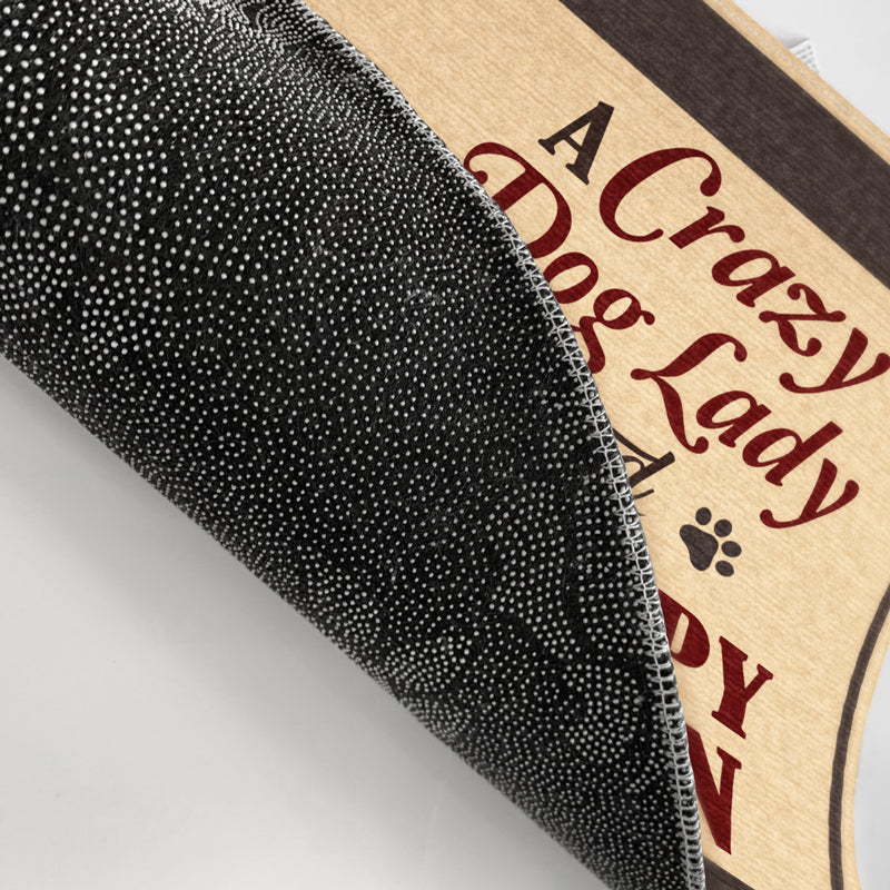 A Crazy Dog Lady & A Grumpy Old Man Live Here - Gift For Dog Lovers - Personalized Custom Doormat