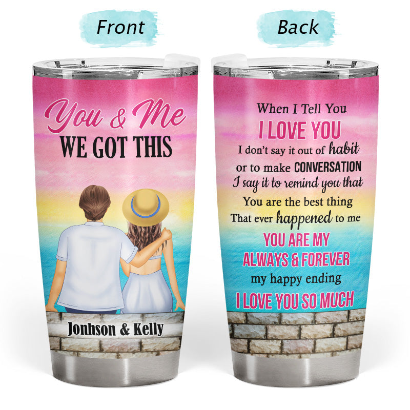 Husband Wife You Are The Best Thing - Couple Gift - Personalized Custom Tumbler