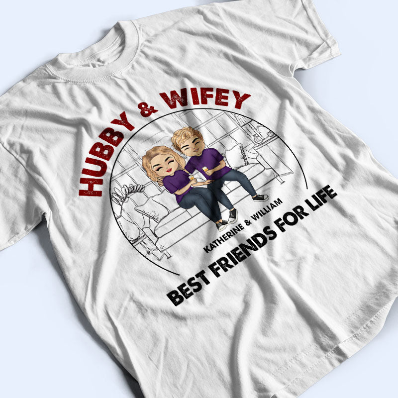 Chibi Couple Best Friends For Life - Personalized Custom T Shirt