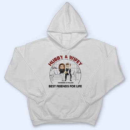 Chibi Couple Best Friends For Life - Personalized Custom T Shirt