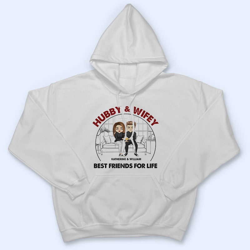 Chibi Couple Best Friends For Life - Personalized Custom T Shirt