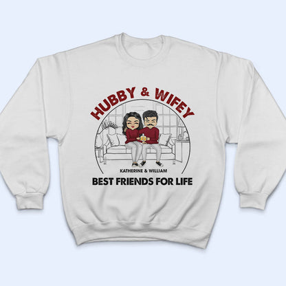 Chibi Couple Best Friends For Life - Personalized Custom T Shirt