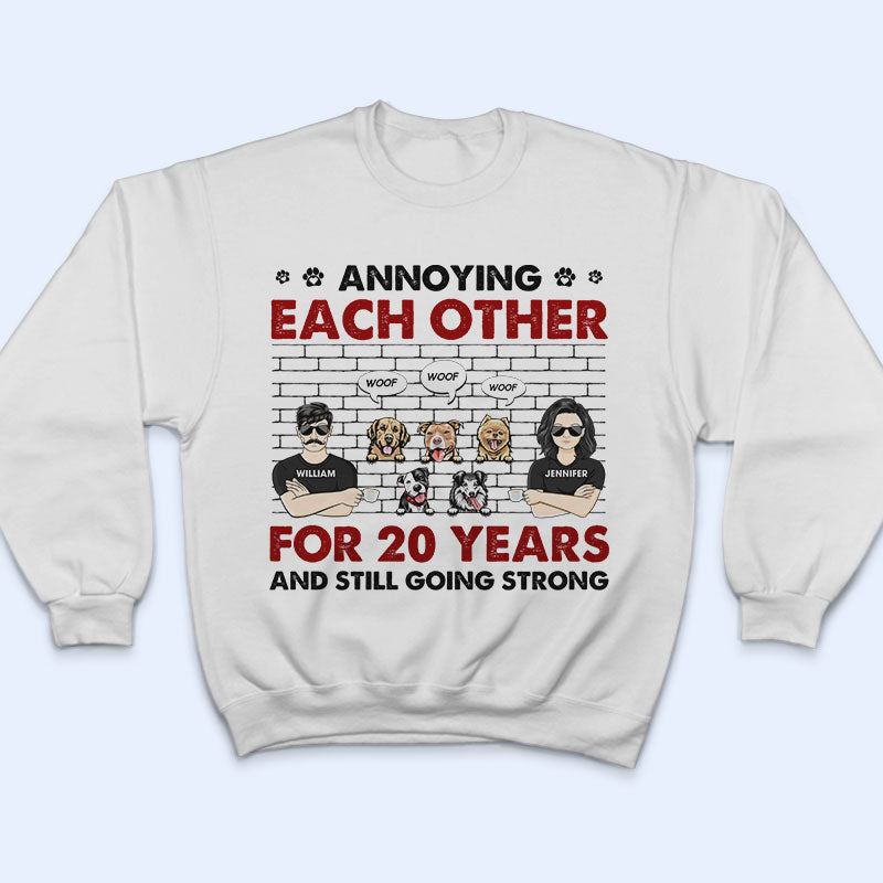 Dog Couple Lovers Annoying Each Other - Gift For Dog Lover - Personalized Custom T Shirt