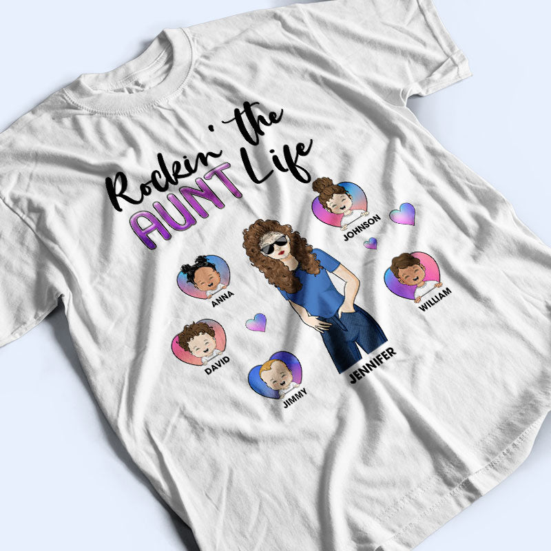 Family Rockin' The Mama Life - Mother Gift - Personalized Custom T Shirt