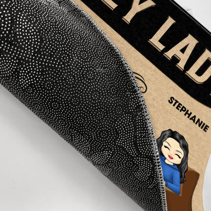 Family Couple Lovely Lady And A Grumpy Old Man - Gift For Couple - Personalized Custom Doormat