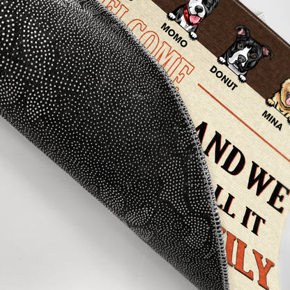 Couple Husband Wife And We Call It Family - Dog Lovers Gift - Personalized Custom Doormat