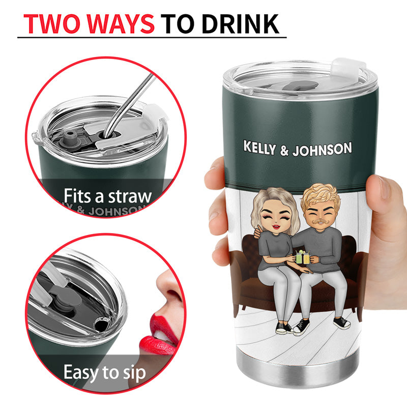 Just Want To Be Your Last Everything - Gift For Couple - Personalized Custom Tumbler