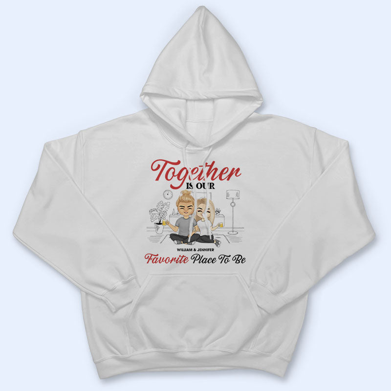 Chibi Couple Cheers To 30 Years Together And Counting Husband Wife - Couples Gift - Personalized Custom T Shirt