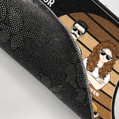 Family Couple Welcome To Our Home Sweet Home - Gift For Couple - Personalized Custom Doormat