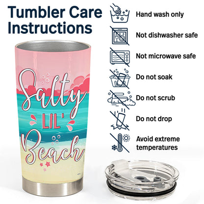 I'm Outdoorsy I Like To Drink On The Beach - Gift For Women - Personalized Custom Tumbler