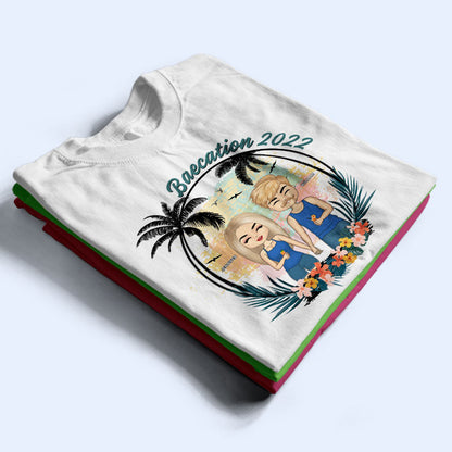 Beach Couple Baecation - Gift For Couple - Personalized Custom T Shirt