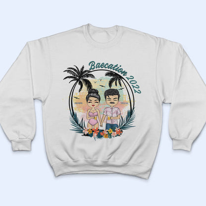 Beach Couple Baecation - Gift For Couple - Personalized Custom T Shirt