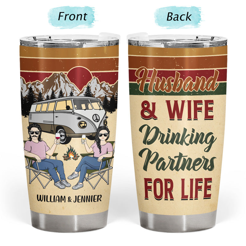 Camping Couple Next To You - Gift For Couple - Personalized Custom Tumbler