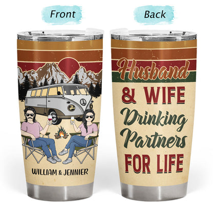 Camping Couple Next To You - Gift For Couple - Personalized Custom Tumbler