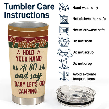 Camping Couple Next To You - Gift For Couple - Personalized Custom Tumbler