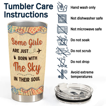 And She Lived Happily Ever After - Gift For Travel Lover - Personalized Custom Tumbler